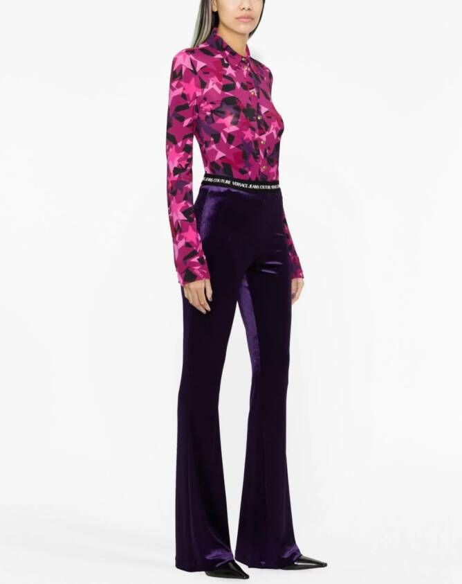 Versace Jeans Couture Blouse met sterrenprint Roze
