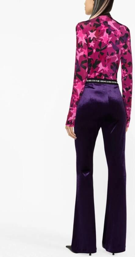 Versace Jeans Couture Blouse met sterrenprint Roze