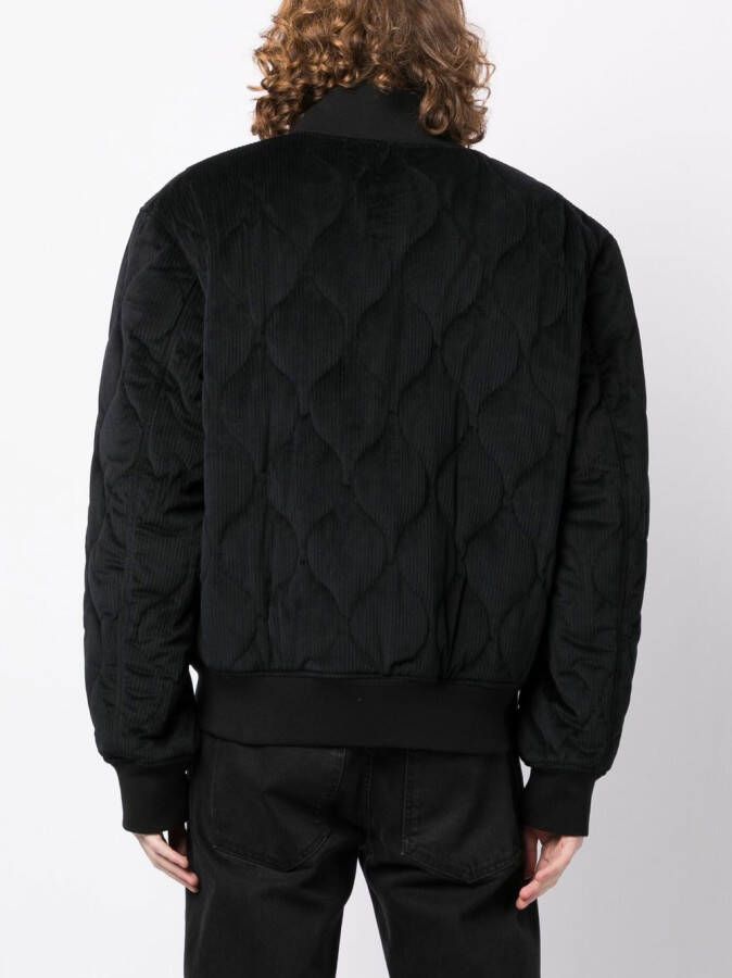Versace Jeans Couture Bomberjack met logopatch Zwart