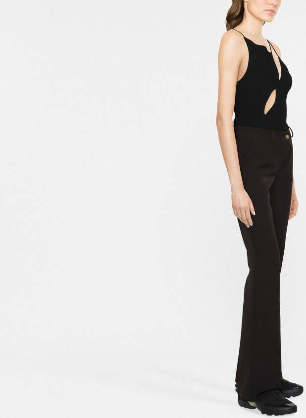 Versace Jeans Couture Bootcut broek Zwart
