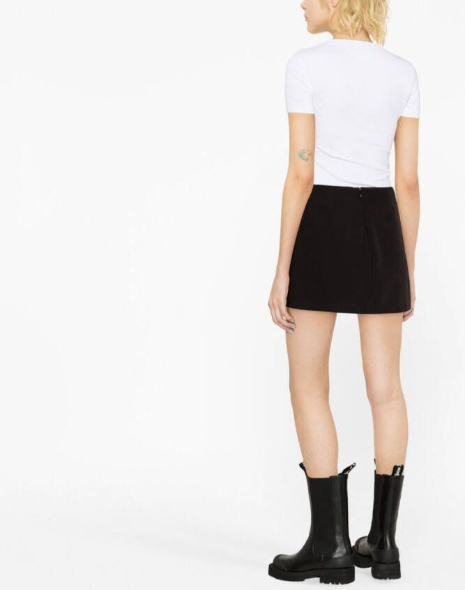 Versace Jeans Couture Mini-rok met gespdetail Zwart