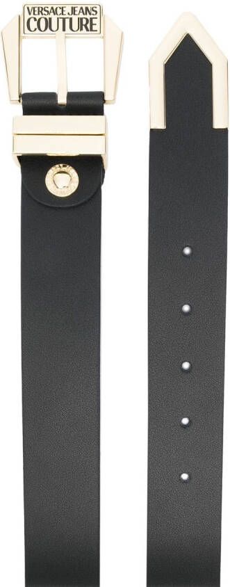 Versace Jeans Couture Leren gespriem Zwart