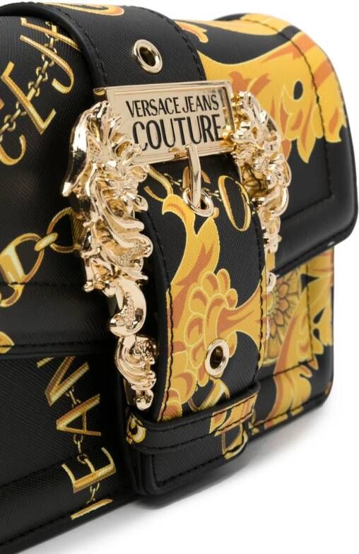 Versace Jeans Couture Chain Couture crossbodytas van imitatieleer Zwart