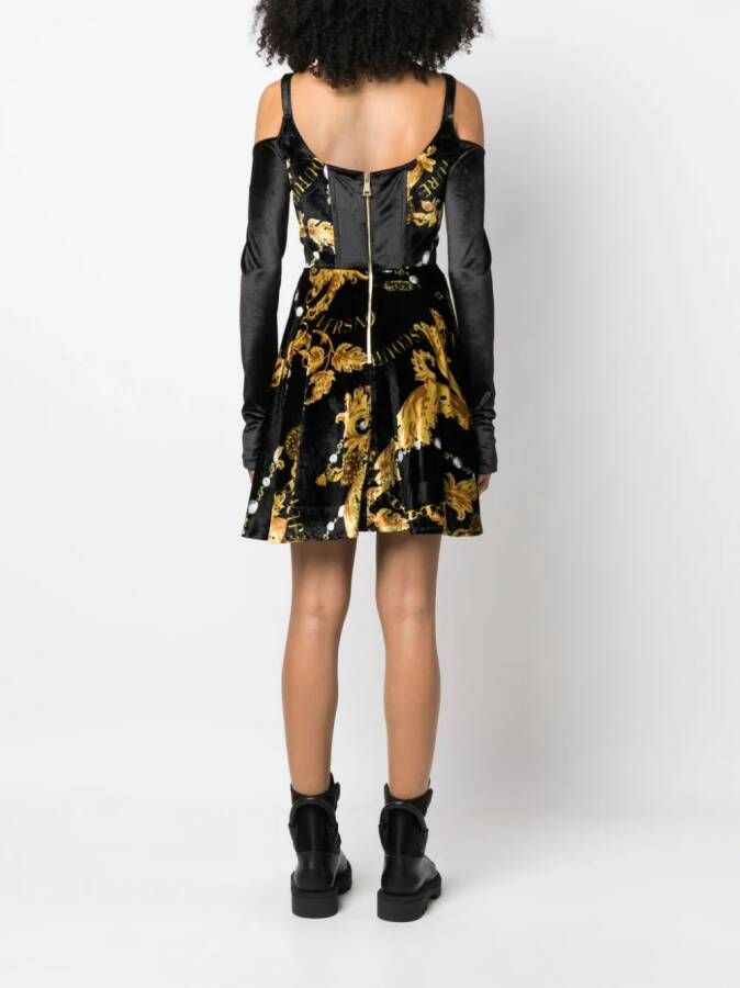 Versace Jeans Couture Jurk met lange mouwen Zwart
