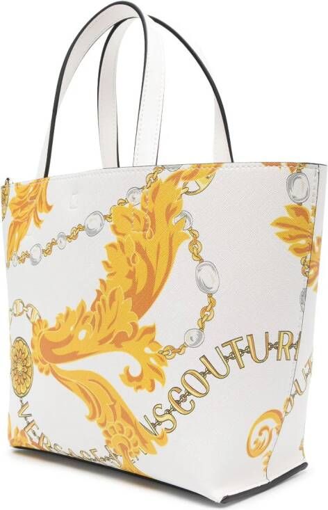 Versace Jeans Couture Chain Couture shopper Wit