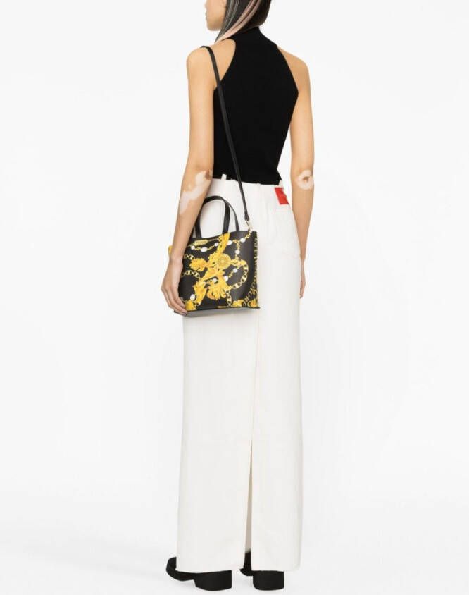 Versace Jeans Couture Shopper met ketting Zwart