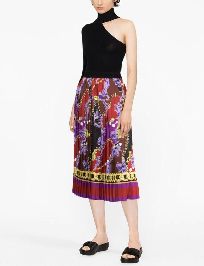 Versace Jeans Couture Rok met kettingprint Rood