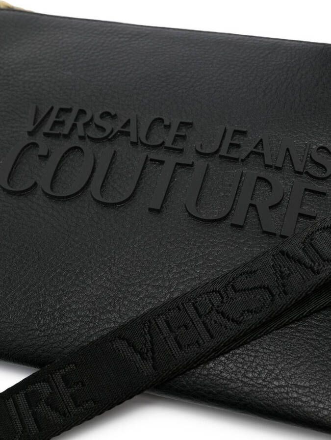 Versace Jeans Couture Clutch met logoplakkaat Zwart