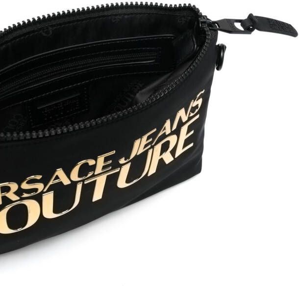 Versace Jeans Couture Clutch met logoprint Zwart