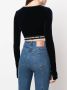 Versace Jeans Couture Cropped top Blauw - Thumbnail 4