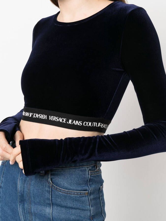 Versace Jeans Couture Cropped top Blauw