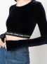 Versace Jeans Couture Cropped top Blauw - Thumbnail 5