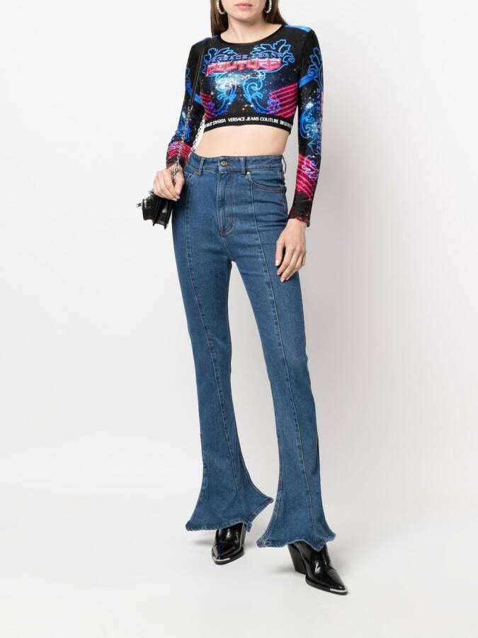 Versace Jeans Couture Cropped top Blauw