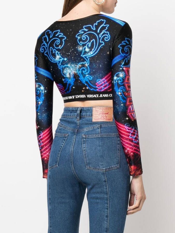 Versace Jeans Couture Cropped top Blauw