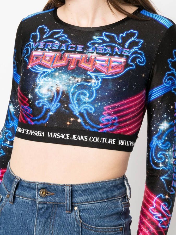 Versace Jeans Couture Cropped top Blauw