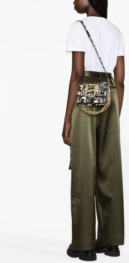 Versace Jeans Couture Crossbodytas met graffiti-print Zwart