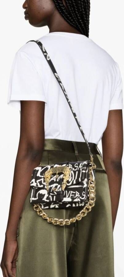 Versace Jeans Couture Crossbodytas met graffiti-print Zwart