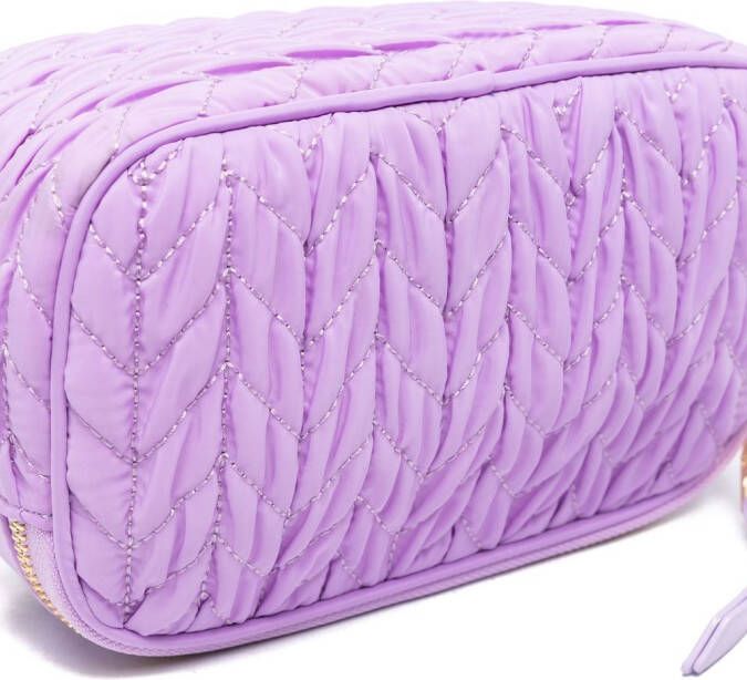 Versace Jeans Couture Crossbodytas met logoplakkaat Paars