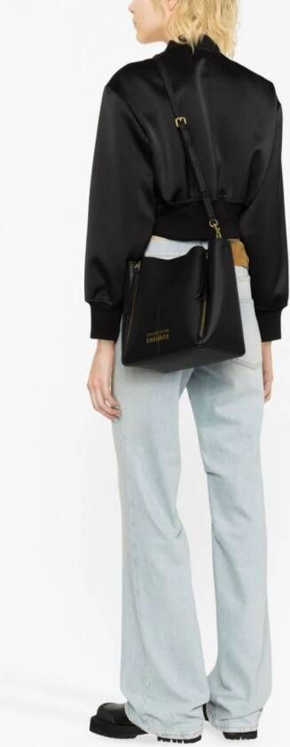 Versace Jeans Couture Crossbodytas met logoplakkaat Zwart