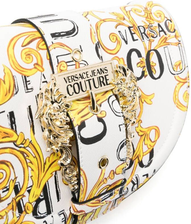 Versace Jeans Couture Crossbodytas met logoprint Wit