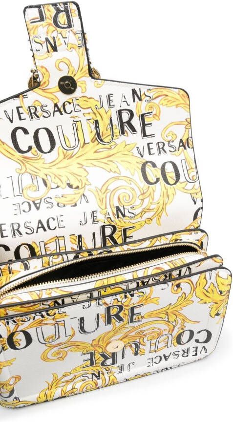 Versace Jeans Couture Crossbodytas met logoprint Wit