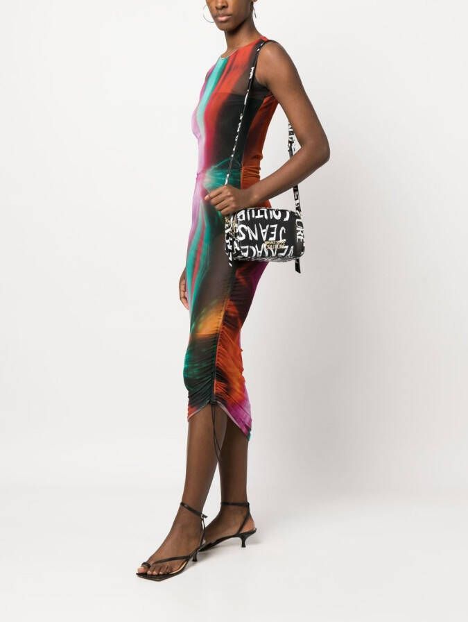 Versace Jeans Couture Crossbodytas met logoprint Zwart