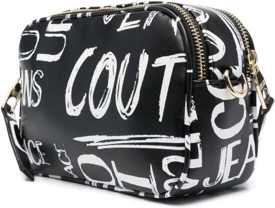 Versace Jeans Couture Crossbodytas met logoprint Zwart