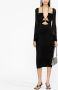 Versace Jeans Couture Uitgesneden midi-jurk Zwart - Thumbnail 2