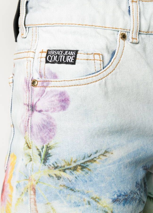 Versace Jeans Couture Denim shorts Blauw