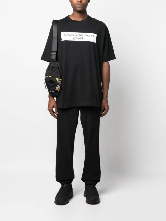 Versace Jeans Couture Trainingsbroek met trekkoord Zwart