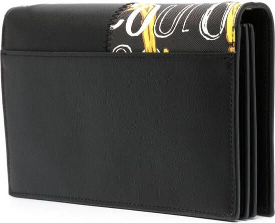 Versace Jeans Couture Crossbodytas met logo-reliëf Zwart