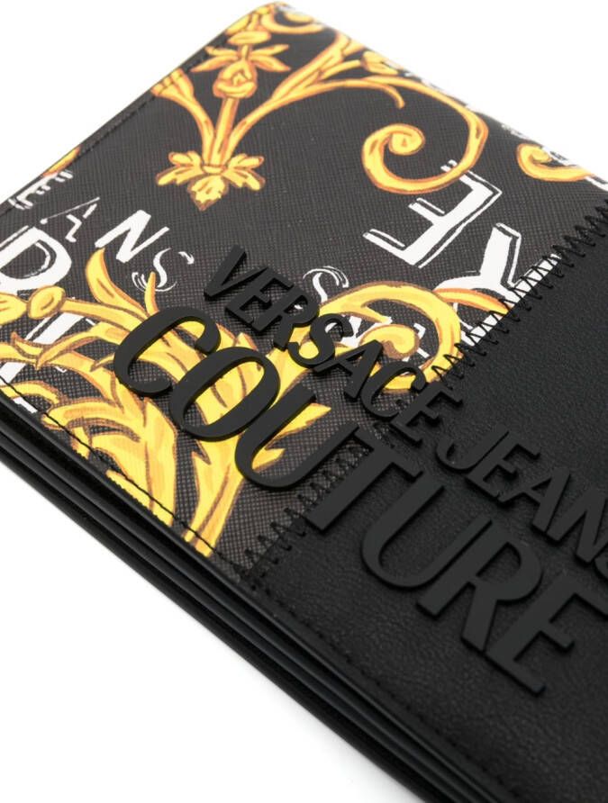 Versace Jeans Couture Crossbodytas met logo-reliëf Zwart
