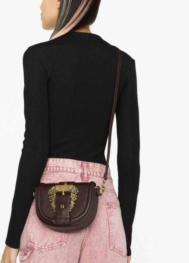 Versace Jeans Couture Leren shopper Bruin