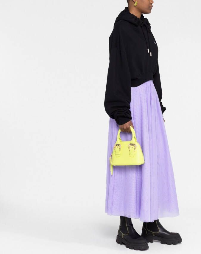 Versace Jeans Couture Shopper van imitatieleer Groen