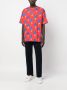 Versace Jeans Couture T-shirt met bloemenprint Rood - Thumbnail 2
