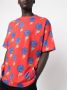 Versace Jeans Couture T-shirt met bloemenprint Rood - Thumbnail 5