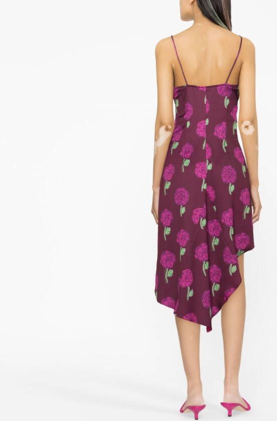 Versace Jeans Couture Jurk met bloemenprint Roze