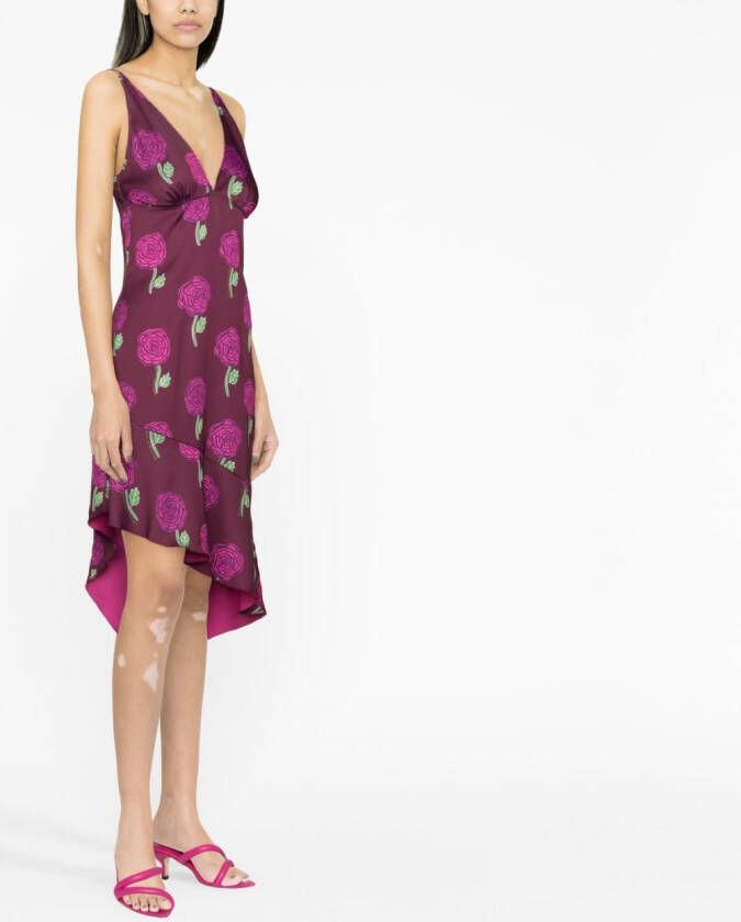 Versace Jeans Couture Jurk met bloemenprint Roze