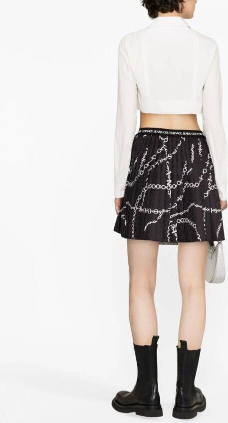 Versace Jeans Couture Geplooide rok Zwart