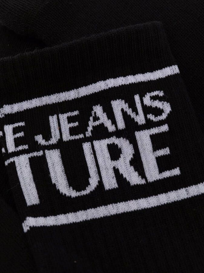 Versace Jeans Couture Geribbelde sokken Zwart