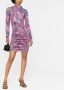 Versace Jeans Couture Gesmockte mini-jurk Roze - Thumbnail 2