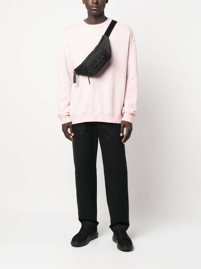 Versace Jeans Couture Heuptas met logo-reliëf Zwart