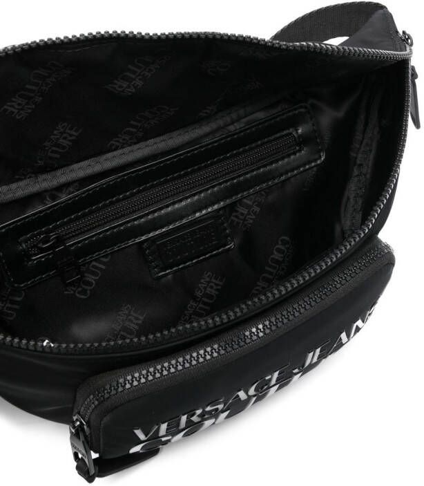 Versace Jeans Couture Heuptas met logo-reliëf Zwart