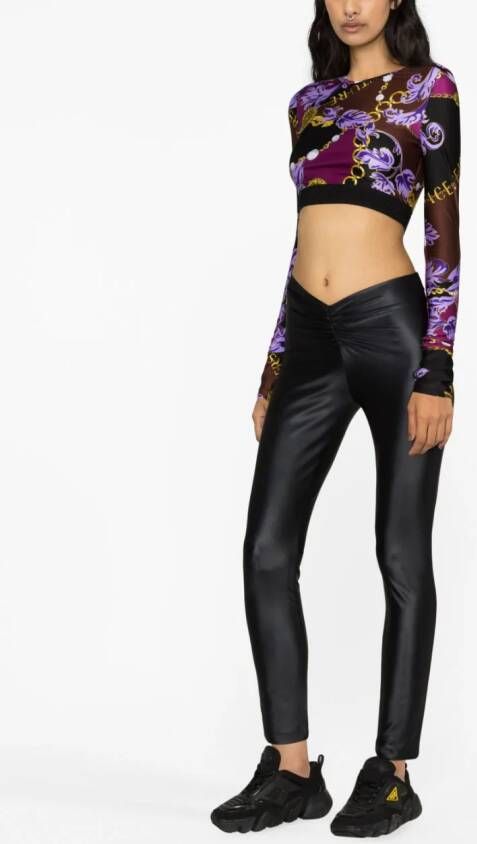 Versace Jeans Couture High waist legging Zwart