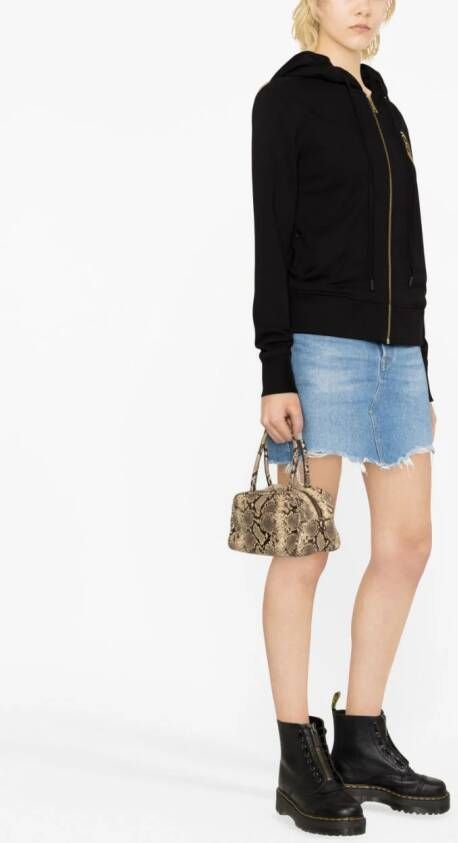 Versace Jeans Couture Hoodie met logopatch Zwart