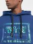 Versace Jeans Couture Hoodie met logoplakkaat Blauw - Thumbnail 5