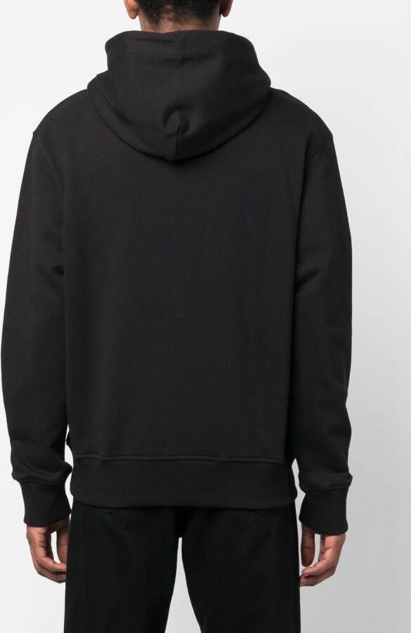 Versace Jeans Couture Hoodie met logoprint Zwart