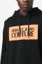 Versace Jeans Couture Hoodie met logoprint Zwart - Thumbnail 5
