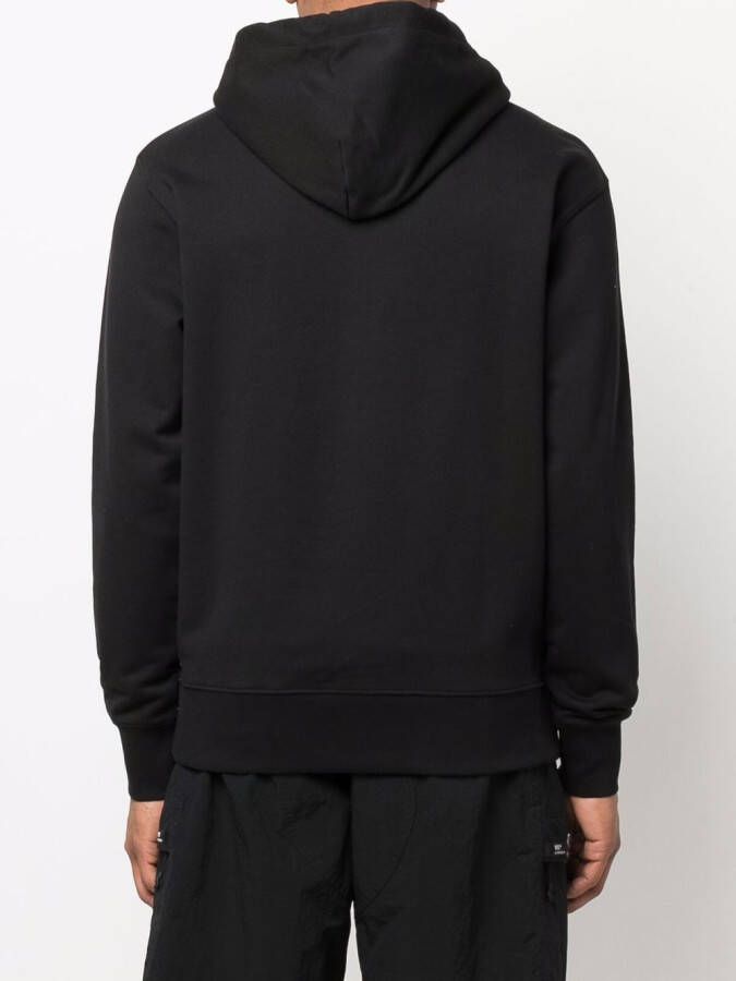 Versace Jeans Couture Hoodie met logoprint Zwart