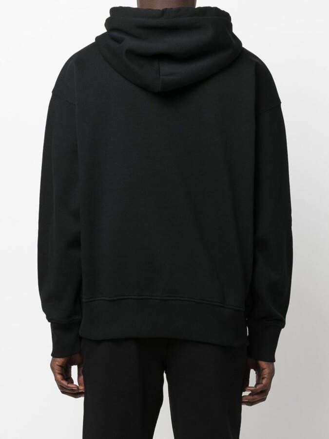 Versace Jeans Couture Hoodie met logoprint Zwart